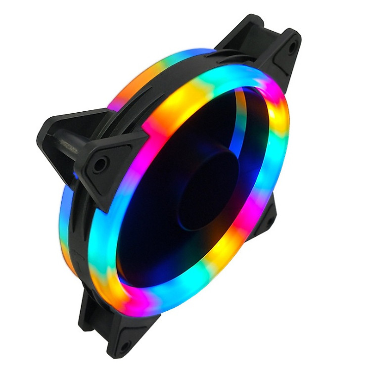 Quạt tản nhiệt máy tính Led RGB Dual ring