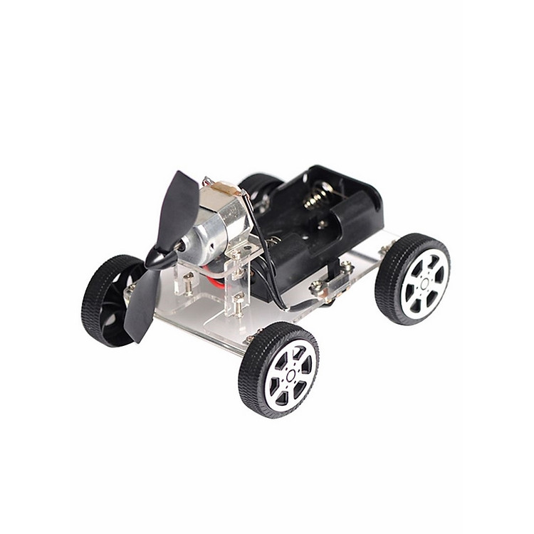 Ô Tô Đồ Chơi Lắp Cánh Quạt - Đen/Bạc