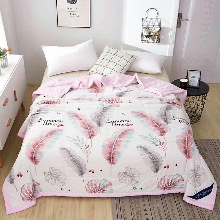 Chăn Hè Xuất Nhật Muji Loại Đẹp Họa Tiết Hoa Lá