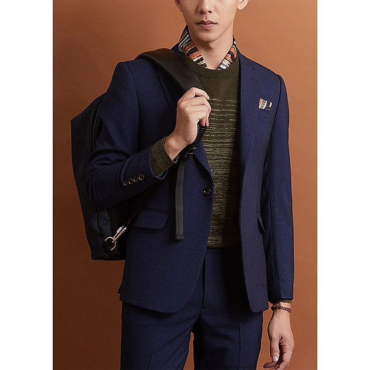 Áo Vest Nam Biluxury (AVBB008XDM) Màu Xanh đậm, thiết kế dáng Slimfit trẻ trung, năng động