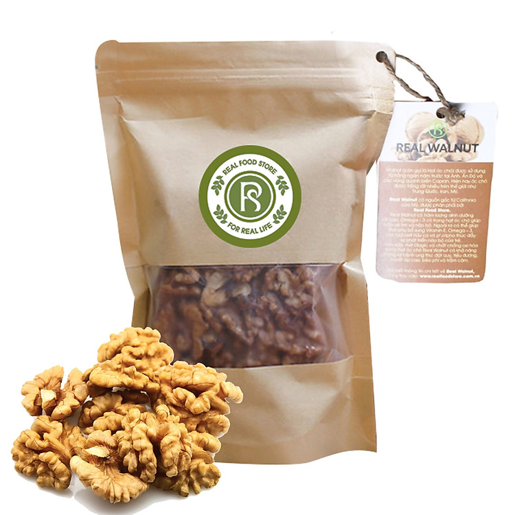 Túi Nhân Hạt Óc Chó Dinh Dưỡng Cho Mẹ Real Food (200g)