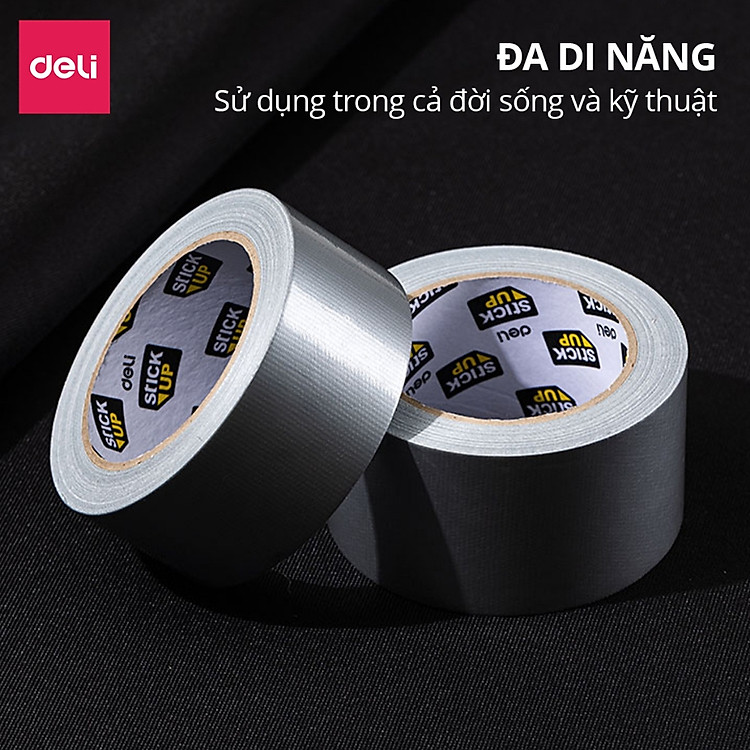 Băng keo vải đa năng Deli 60mm*20m - Ảnh 7