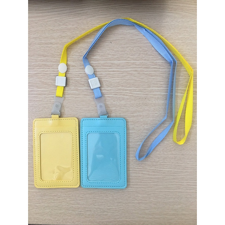 Combo 5 bộ dây đeo thẻ kèm thẻ da 2 mặt