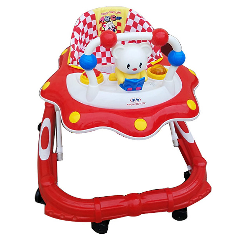 Xe Tập Đi Nhựa Chợ Lớn L4 Con Mèo (Có nhạc) - Dành Cho Bé Từ 6 - 12 Tháng - M1555B-XTĐ - Giao màu ngẫu nhiên