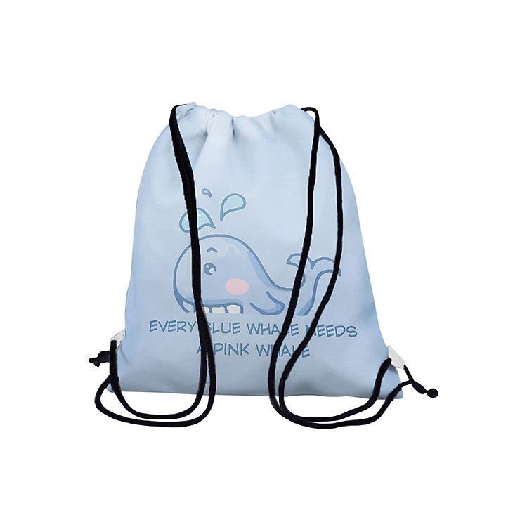 Túi Rút In Hình Cá Voi Xanh BDCP185
