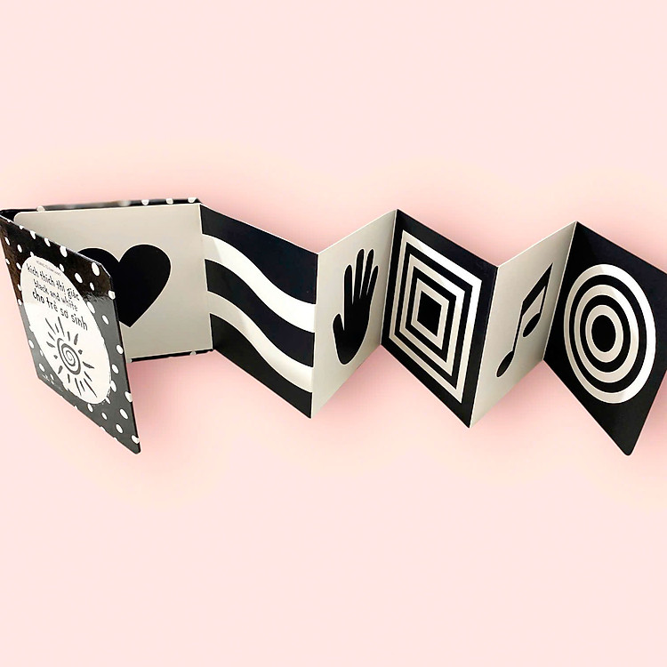 Kích Thích Thị Giác Black And White - Cho Trẻ Sơ Sinh - Ảnh 3