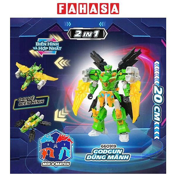 Đồ Chơi Robot Godgun Dũng Mãnh Biến Hình Và Hợp Nhất 2 Trong 1 - Glory Alliance 660919