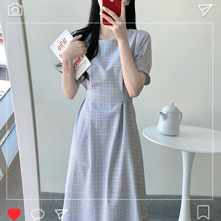 váy vintage tiểu thư đẹp xuất sắc nha