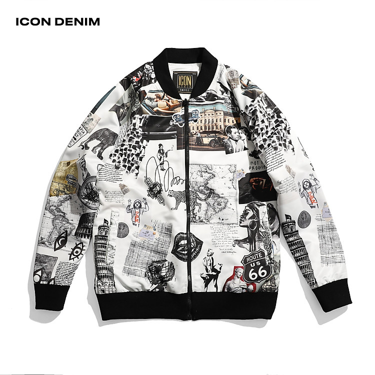 Áo Khoác Bomber Nam Mặc Được 2 Mặt Artist Studio ICON DENIM