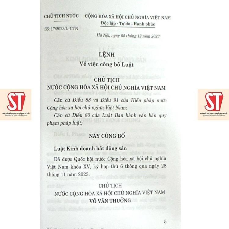 Luật Kinh Doanh Bất Động Sản - Ảnh 6