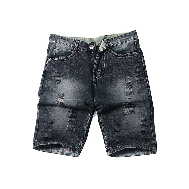 Quần short jean nam ống suông Q415 MuiDoi