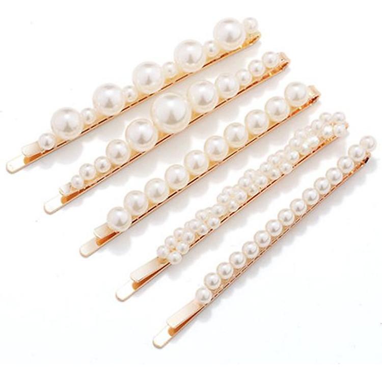 Set 5 kẹp tóc ngọc trai hot hit