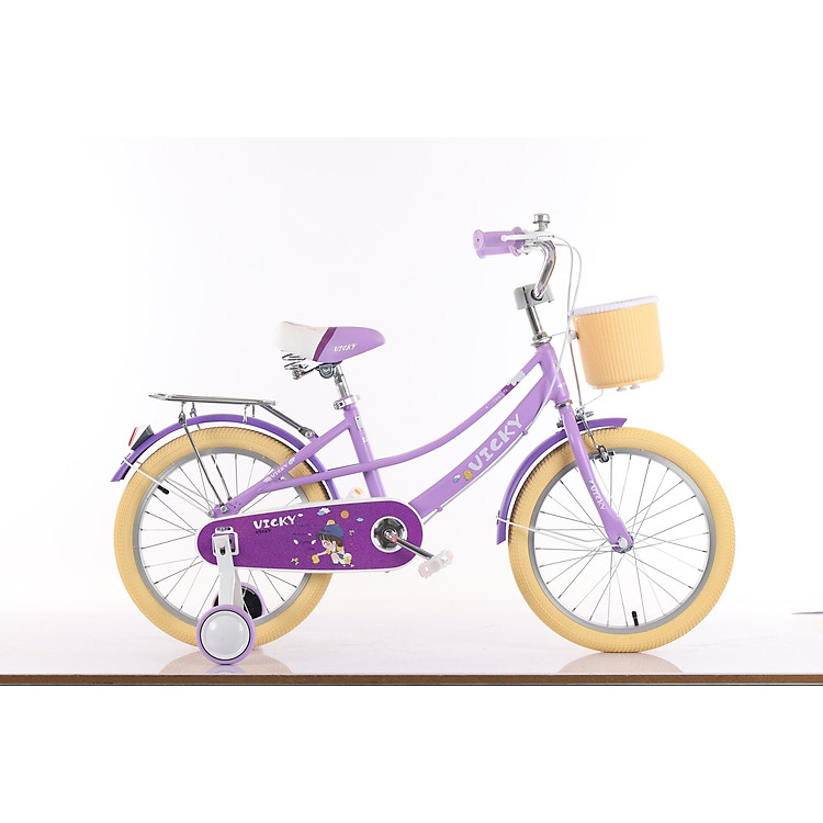 Xe trẻ em bánh 18 VICKY G18 - Hồng Chính hãng Ưu đãi - Hình ảnh 3