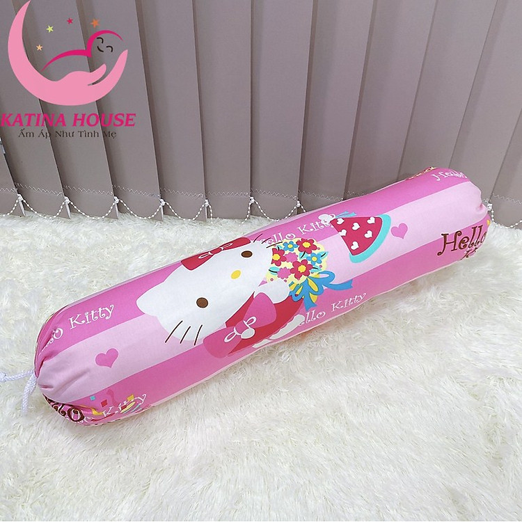 Gối ôm cho bé Katina House, KT 60-70cm, vải cotton TL mềm mát, họa tiết gần gũi