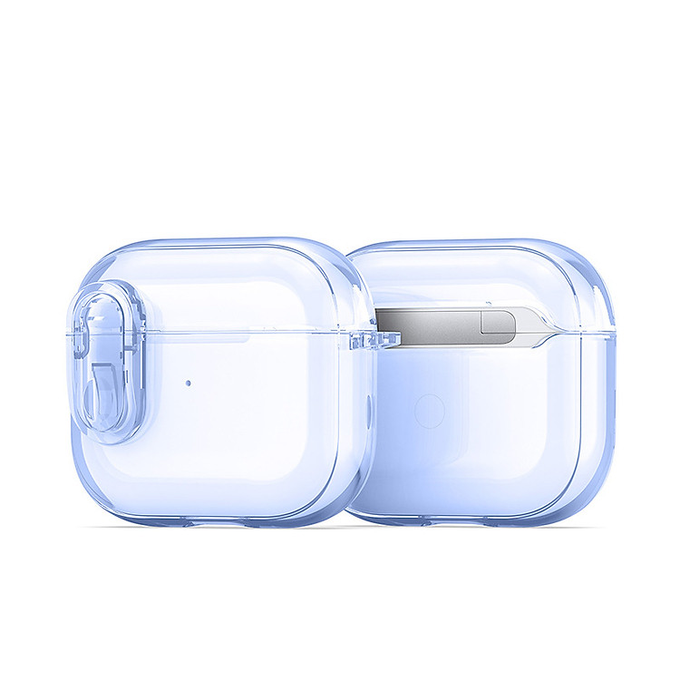 Ốp Case Bao Trong Suốt Dành Cho Airpods Pro 3/ Airpods 4/ Airpods 3 / Airpods Pro 2/ Airpods Pro, Khoá An Toàn, Chống Sốc, Dux Ducis PECL Series_Hàng Chính Hãng