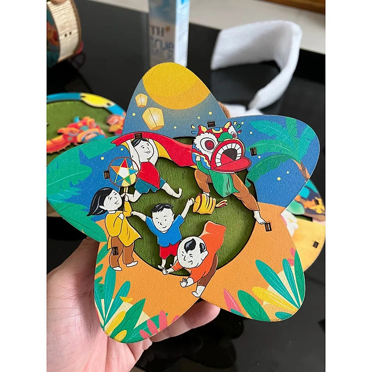 Lồng Đèn Trung Thu Gỗ Bách Mộc Chính hãng Giá tốt - Hình ảnh 3