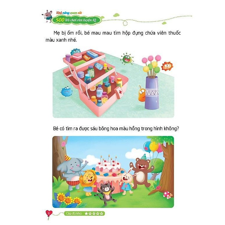 500 Trò Chơi Rèn Luyện IQ - 4-10 Tuổi - Khả Năng Quan Sát - Ảnh 2