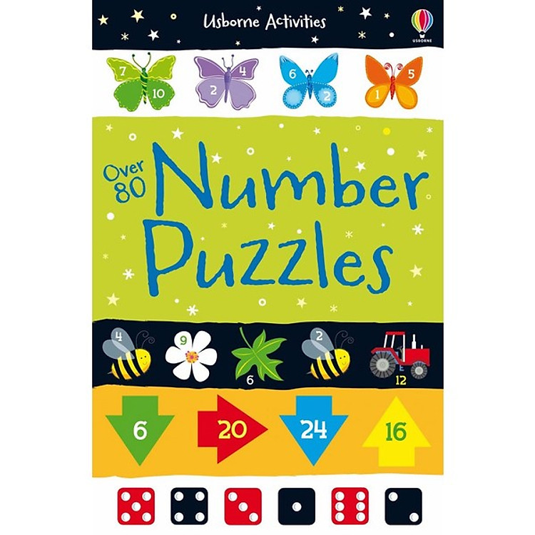 Sách Usborne Over 80 Number Puzzles
