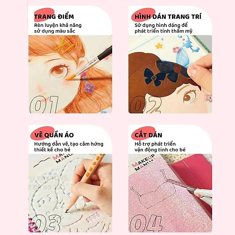 Mua Đồ Chơi Trang Điểm Cắt Dán - Mideer Chính hãng Giá rẻ - Hình ảnh 4