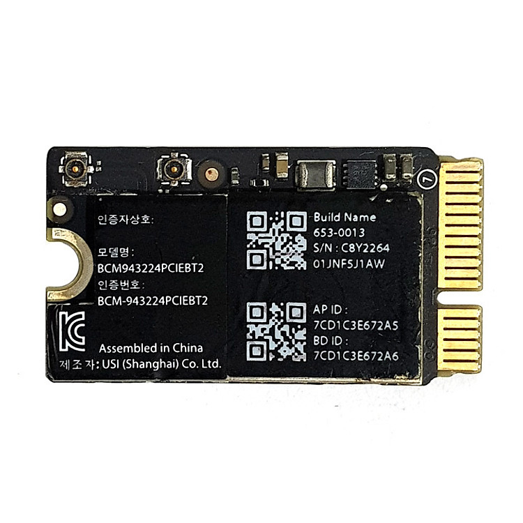 Card wifi tích hợp bluetooth BCM943224PCIEBT2 dành cho MacBook Air 2011 A1369 A1370, 2012 A1465 A1466