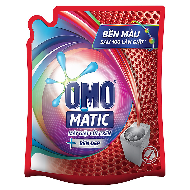 Nước Giặt Máy Bền Đẹp Cửa Trên OMO Túi 2.4kg