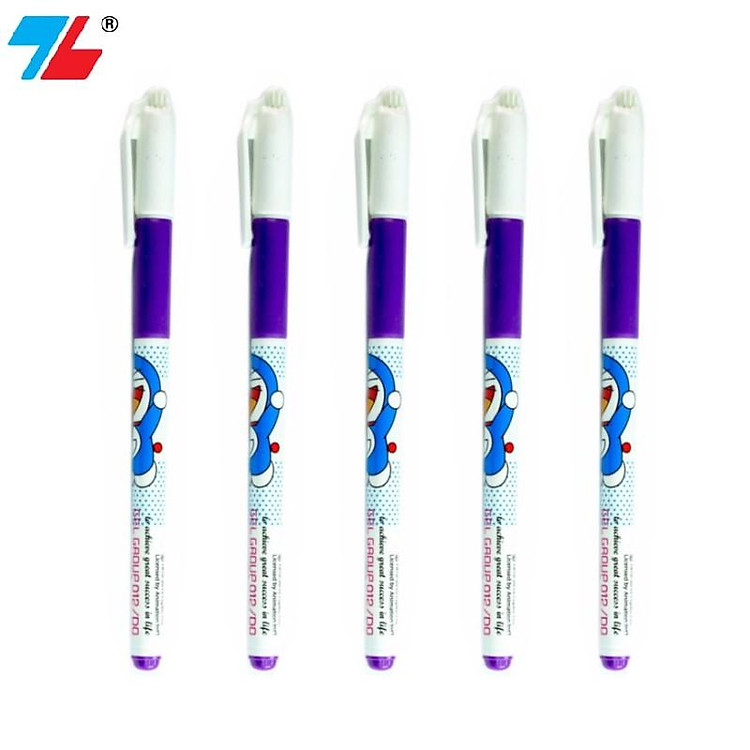 Combo 5 Bút Gel Thiên Long Doraemon GEL-012/DO