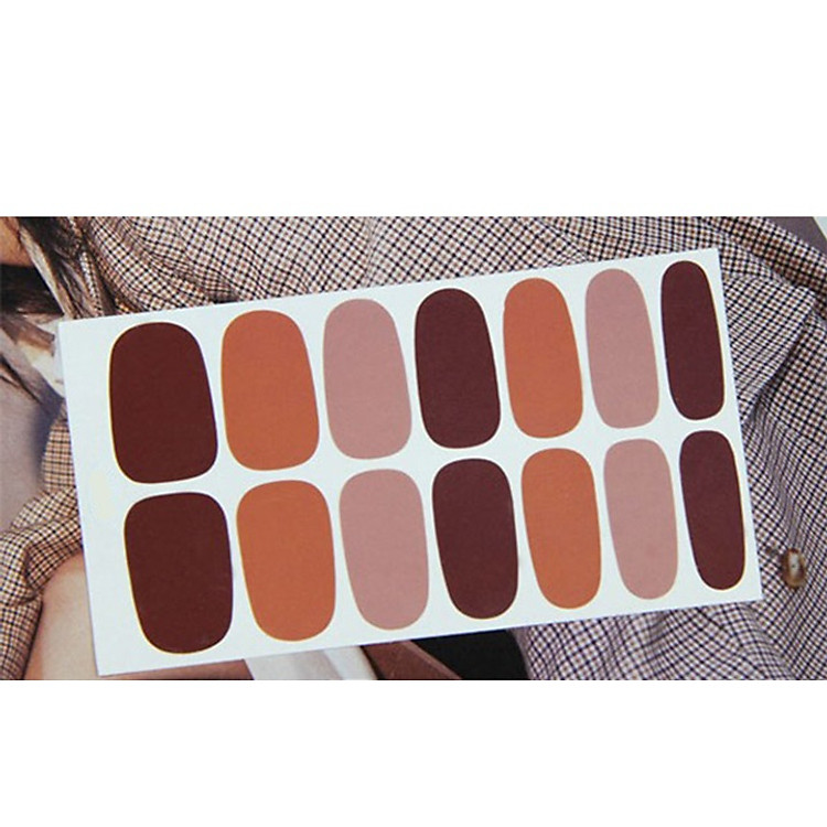 2 Miếng Dán Móng Tay Nail Wraps Orange