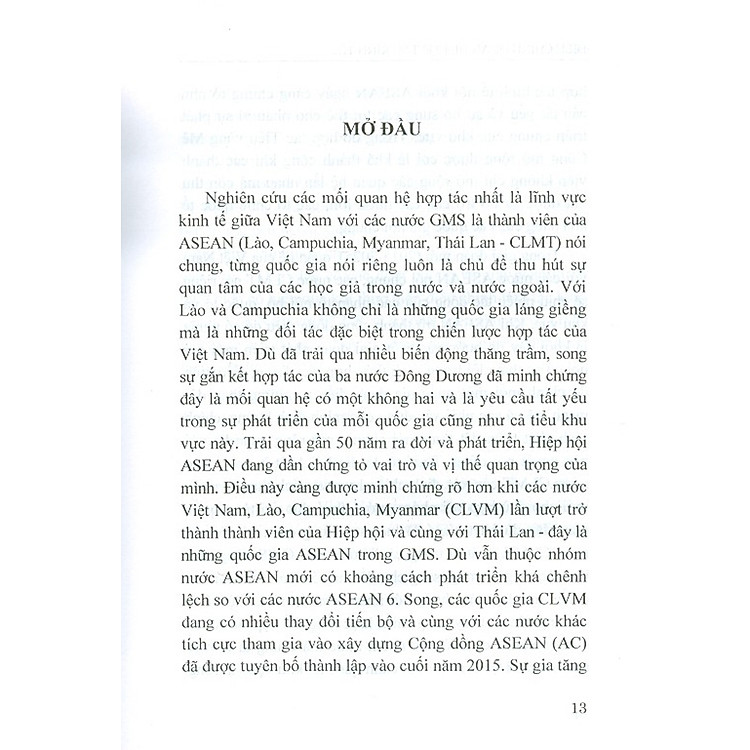 Điều Chỉnh Quan Hệ Hợp Tác Kinh Tế Của Việt Nam Với Các Nước GMS Là Thành Viên Của Asean Trong Bối Cảnh Mới - Ảnh 7