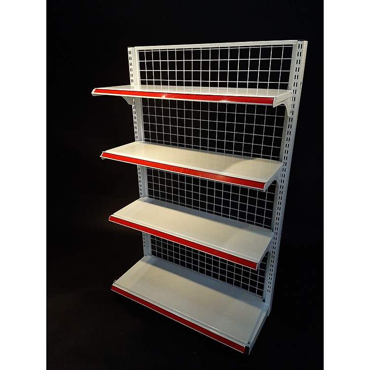 Kệ siêu thị áp tường (1 mặt) Dài 120 x Rộng 35 x Cao 150 x 4 tầng