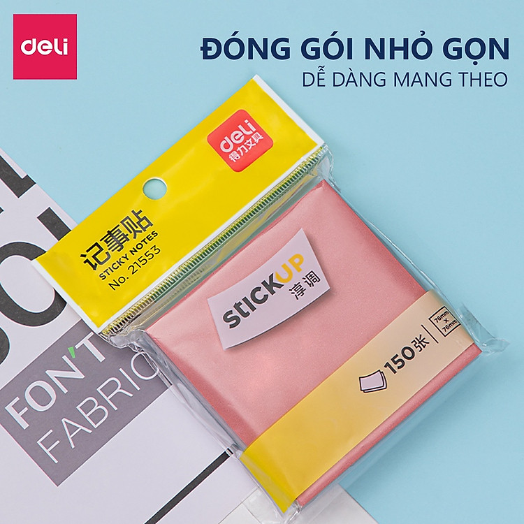 Giấy Note Deli 6 Màu (1 tệp) - Ảnh 3