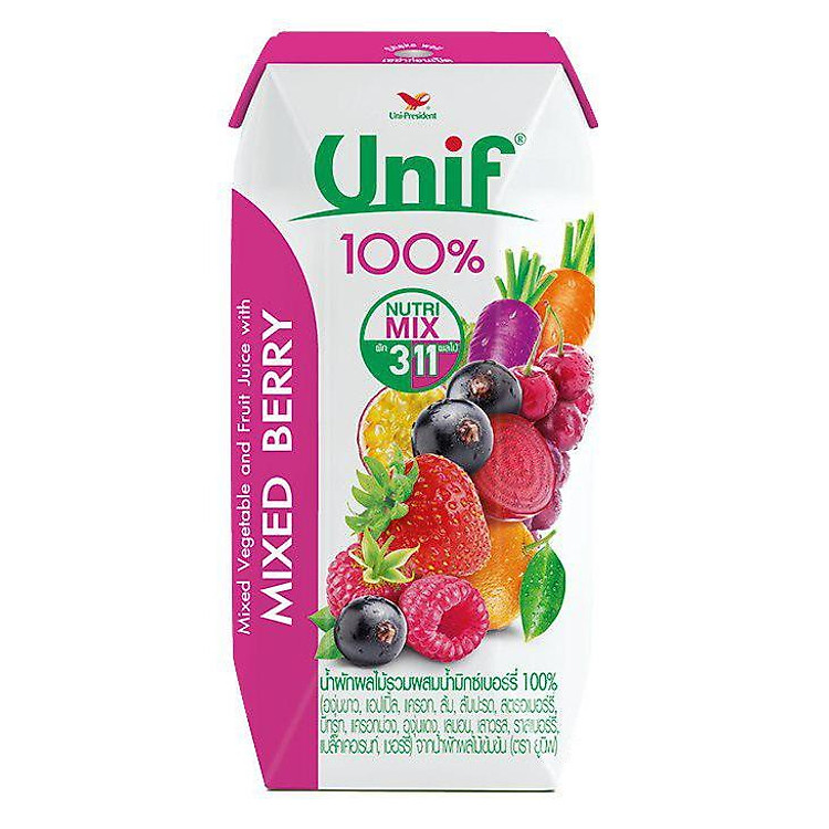 Nước Rau Quả Tổng Hợp Với Trái Berry Unif (200ml)