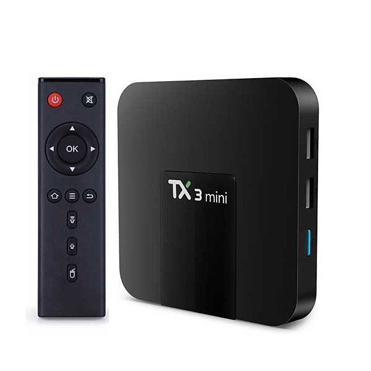 Android Tivi Box TX3 Mini Phiên Bản 2GB Ram Và 16GB Bộ Nhớ Trong, Chuột không dây SANNY MS300,Lót chuột 32cm-Hàng nhập khẩu