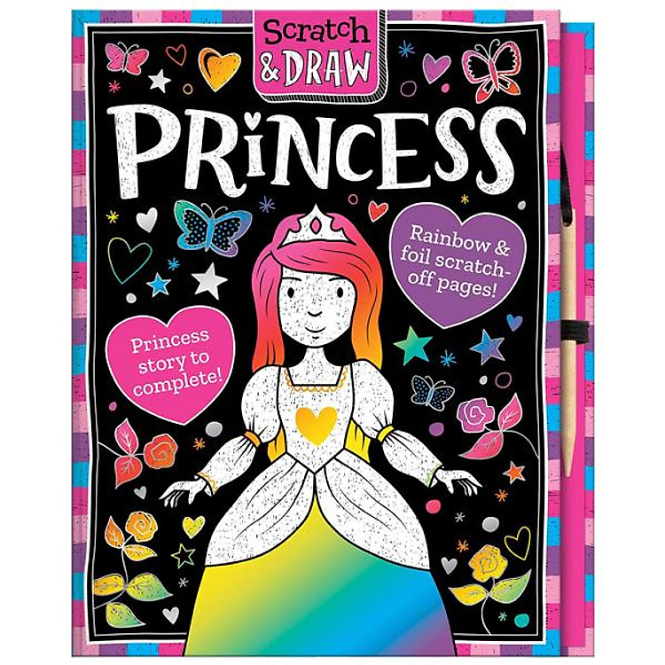 Scratch & Draw Princess – Scratch Art Activity Book