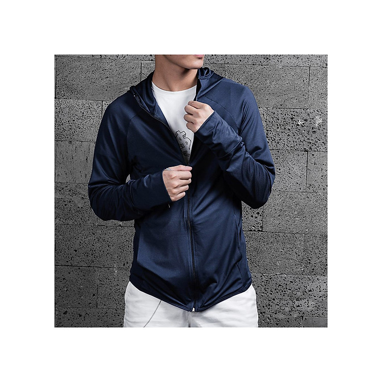 Áo chống nắng nam Kojiba vải thun cotton ACP, áo khoác chống nắng ôm dáng vải kim cương co giãn nhẹ