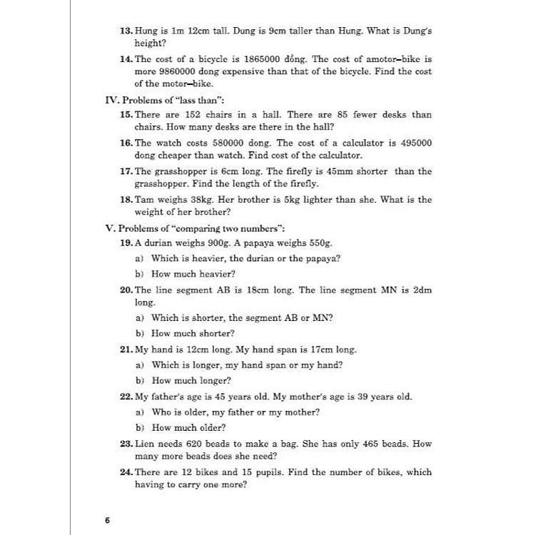 Toán Đố Lớp 5 - Word Problems Of Primary Maths 5 - Ảnh 5