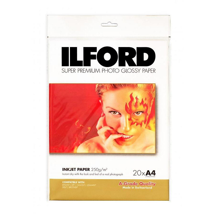 Giấy in ảnh thẻ ảnh hàn quốc khổ A4 Thương hiệu ILFORD Thụy Sĩ - Hàng nhập khẩu