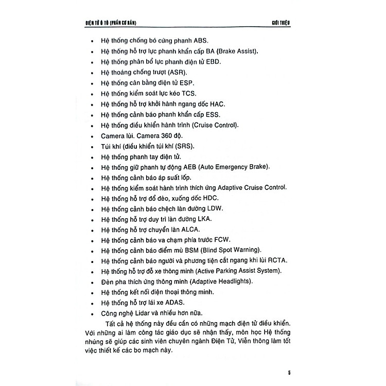 Điện Tử Ô Tô (Phần Cơ Bản) - Ảnh 6