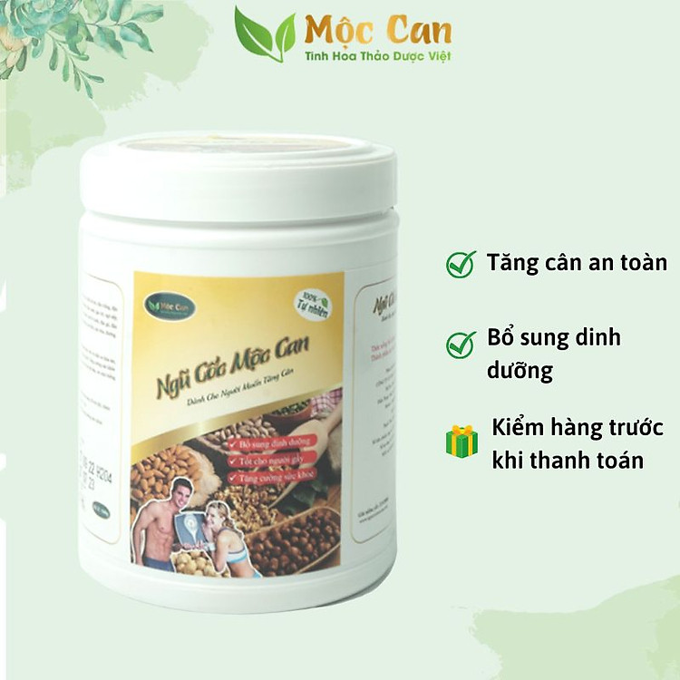 Ngũ Cốc Tăng Cân Cho Người gầy Mộc Can - Bột Ngũ Cốc Dinh Dưỡng 500g
