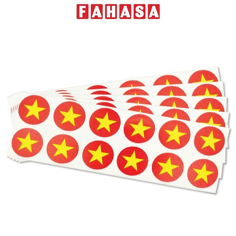 Bộ Sticker Hình Lá Cờ Việt Nam (5 chiếc)