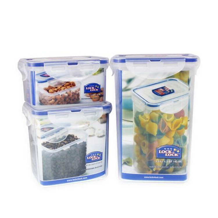 Bộ 3 Hộp Bảo Quản Lock&Lock Classic HPL807S001