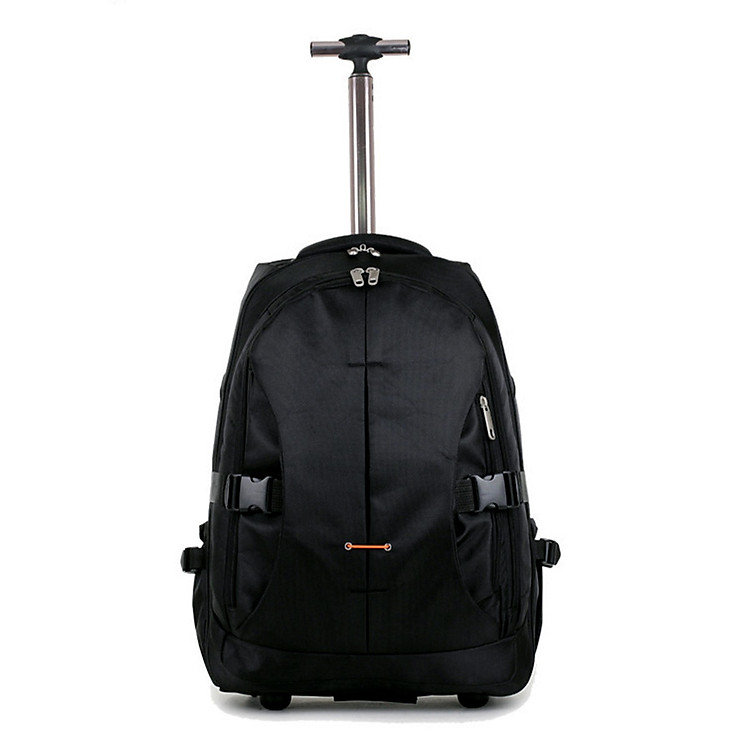Balo cần kéo có ngăn đựng máy size 21 du lịch công tác nam nữ màu đen TT007