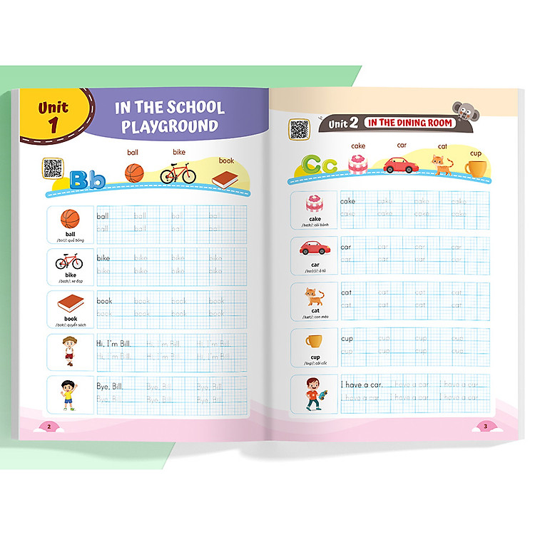 Luyện viết chữ từ vựng Tiếng Anh theo chương trình sách giáo khoa 1 - Ảnh 3