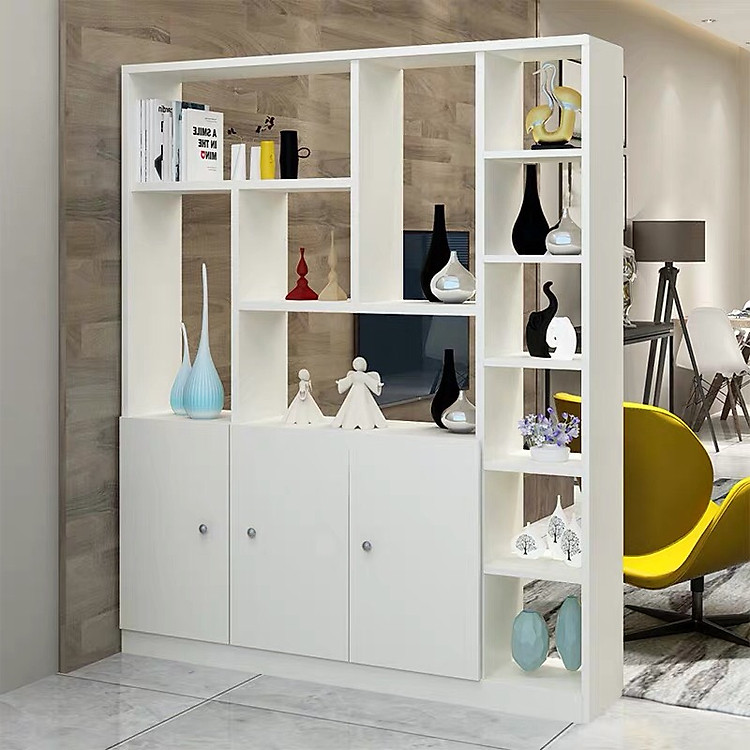 TỦ RƯỢU KIÊM VÁCH 2mx1m5 - MÀU TRẮNG