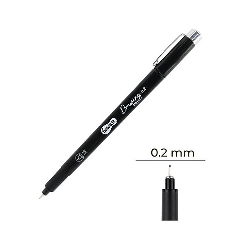 Bút Kim Kỹ Thuật Colorkit DW-C001 (0.2mm) - Mực Đen - Ảnh 2