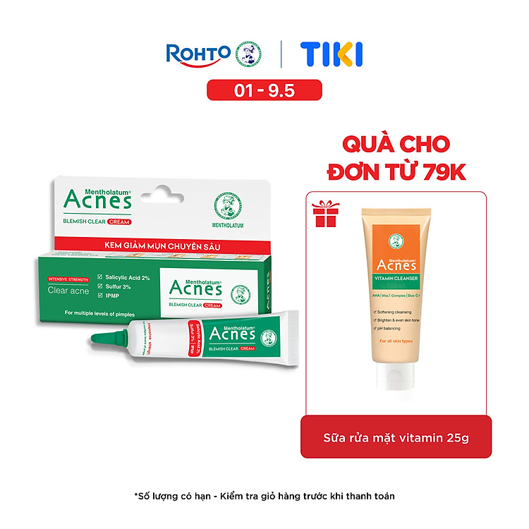 Kem chấm mụn chuyên sâu Acnes Blemish Clear Cream 10g