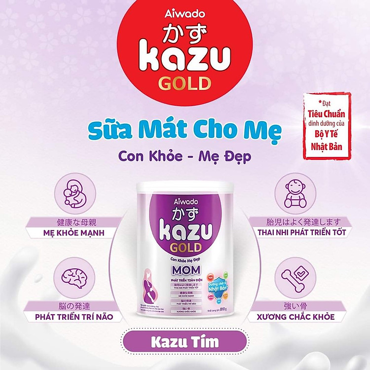 Sữa bột Aiwado KAZU MOM GOLD 810g Uy tín Tiết kiệm - Hình ảnh 2