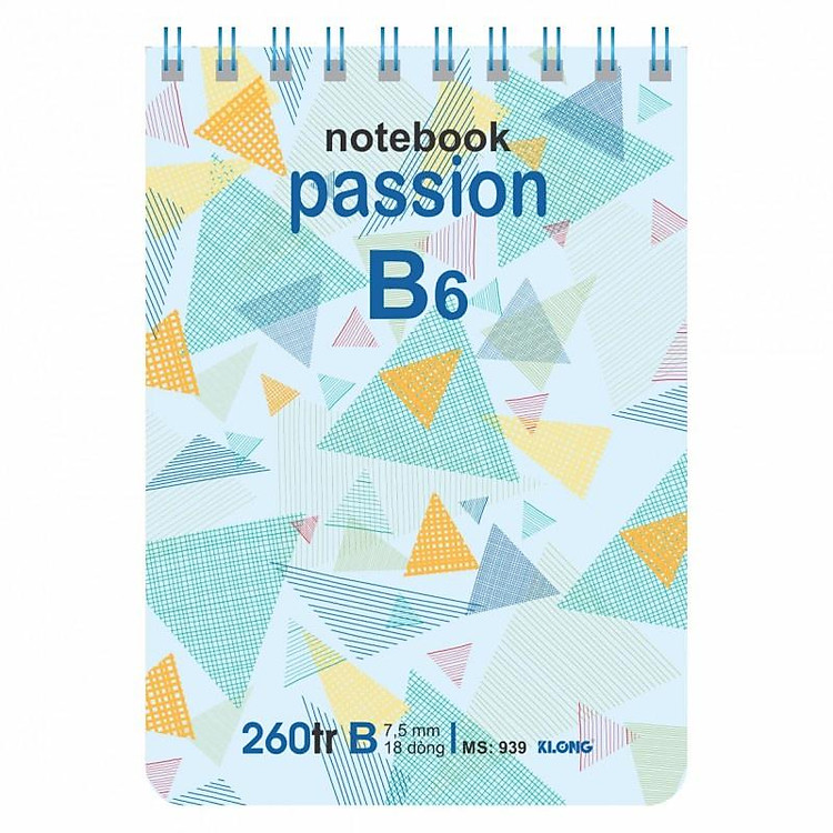 Sổ Kẻ Ngang Lò Xo Kép KLONG B6 (260 trang) - Ảnh 7