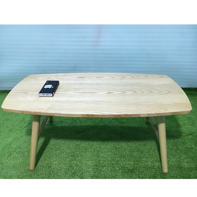 Bàn trà, bàn sofa chữ nhật gập cao su 100x50x45, bàn cafe phòng khách, bàn coffee, bàn gỗ cà phê
