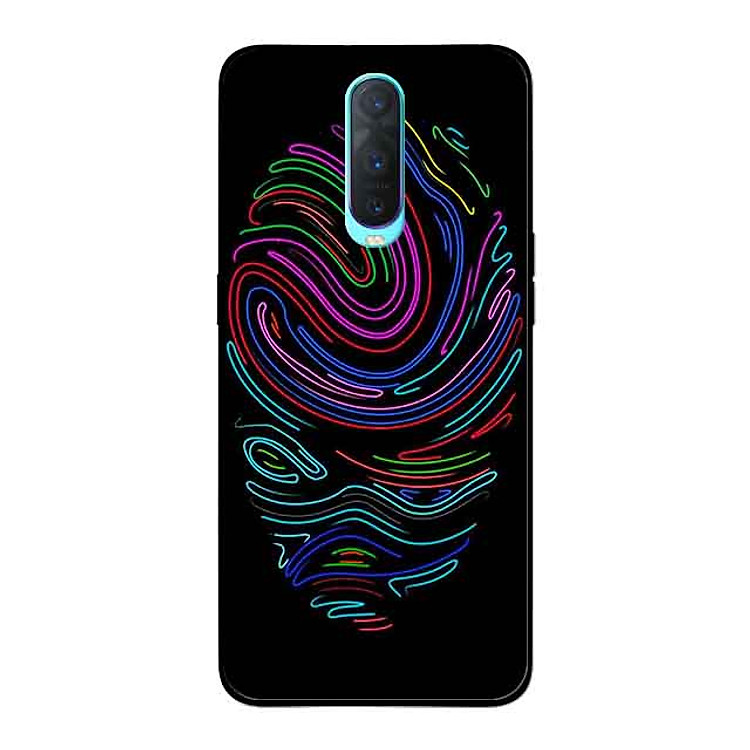 Ốp Lưng in cho Oppo R17 Pro Mẫu Vân Tay Neon - Hàng Chính Hãng