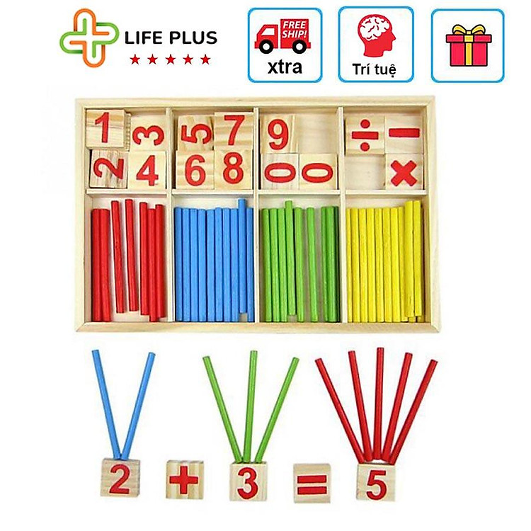 Bộ Đồ Chơi Gỗ Hộp Que Tính An Toàn Chính hãng Ưu đãi - Hình ảnh 2
